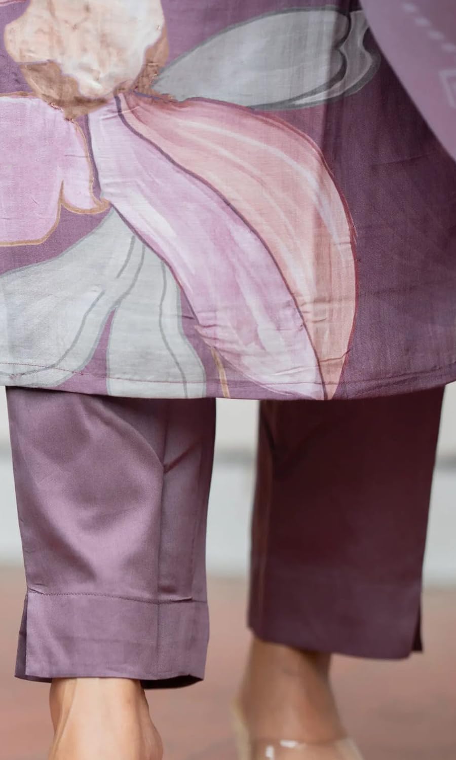 Sun Fashion And Lifestyle Kurta Sets for Woman | Kurti Set | Women's 3 Piece Kurta Pant Dupatta Set | Cotton Blend Kurta Woman | Elegant Suit for Women | Dupatta (KPD63_Purple_L)