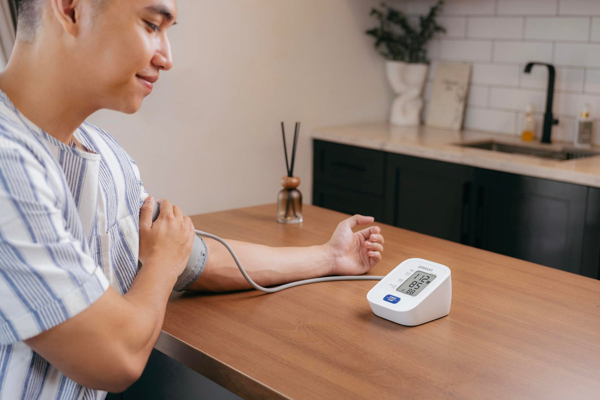 Omron HEM 7120 Fully Automatic Digital Blood Pressure Monitor With Intellisense Technology For Most Accurate Measurement - Arm Circumference (22-32Cm)