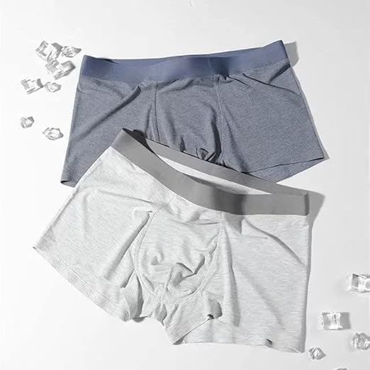 Ethika Men's Ultra-Comfort Ice Silk Underwear | Moisture-Wicking, Breathable Boxers for Men | Seamless Design | (Any 3 Multicolor) Pack of 3