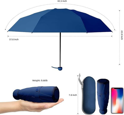 TEKCOOL UV Big Size Umbrella for Sun Protection Rain Windproof Strong Large 2 fold for Men Women Kids Boys Girls Perfect Umbrella with Cover Small case Stylish Windproof & Compact UV Large Size?