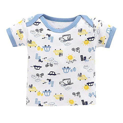 EIO Baby's Cotton Printed New Born Baby Gift Set -13 Pieces (Bluee)