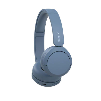 Sony WH-CH520 Wireless Bluetooth Headphones On Ear with Mic, Up to 50Hrs Battery, Quick Charge, DSEE Upscale, Multipoint Connectivity, Voice Assistant, Customized EQ-Blue Model : YY2958