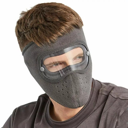 Homeistic Applience cotton Unisex Full Winter Face Mask Windproof And Sun Protection Warm Eye Protection Screen Goggles Cycling And Bike Mask For Women And Men (Black, Pack of 1)