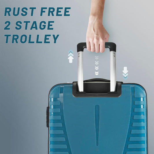 Aristocrat Airpro Set of 3 (Cabin+Medium+Large) Trolley Bags, Teal Blue