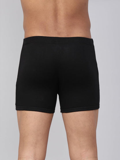 Levi's Men's Cotton Style #010 Comfort Regular Fit Solid Boxer (Pack of 2) (#010-BOXER Brief-DK GMEL/BLK-P2_Dark Grey Melange, Black_L)