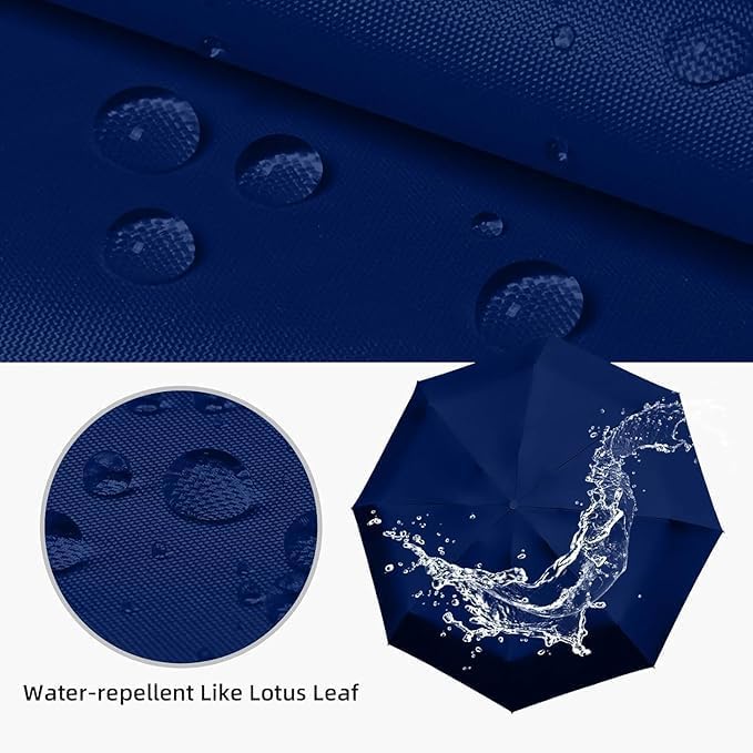 TEKCOOL UV Big Size Umbrella for Sun Protection Rain Windproof Strong Large 2 fold for Men Women Kids Boys Girls Perfect Umbrella with Cover Small case Stylish Windproof & Compact UV Large Size?