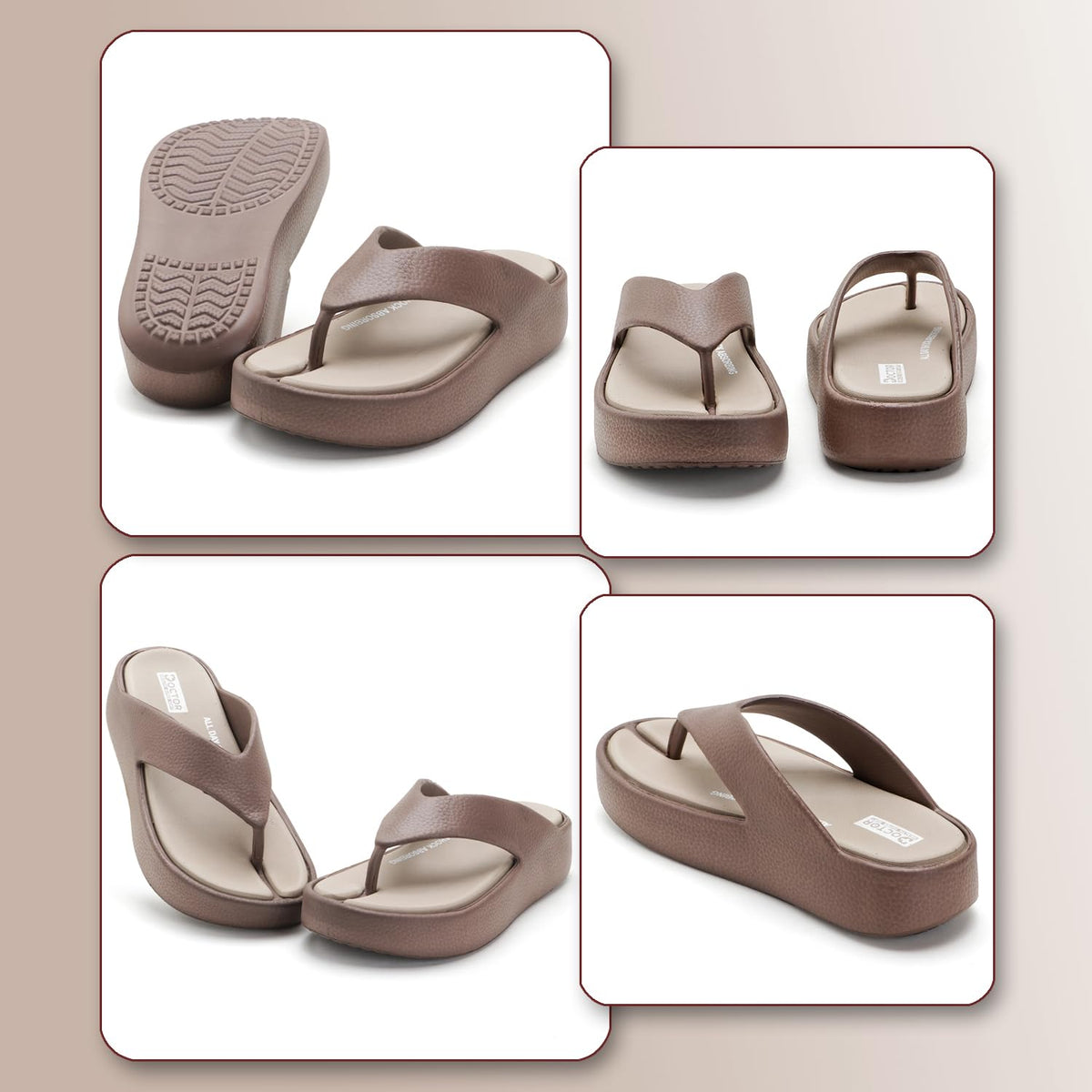 DOCTOR HEALTH SUPER SOFT Women’s Orthopedic Soft Platform Slippers | Ultra-Cushioned Shock Absorbing Footbed | Lightweight Anti-Skid Everyday Wear Comfort Flip Flops for All-Day Support