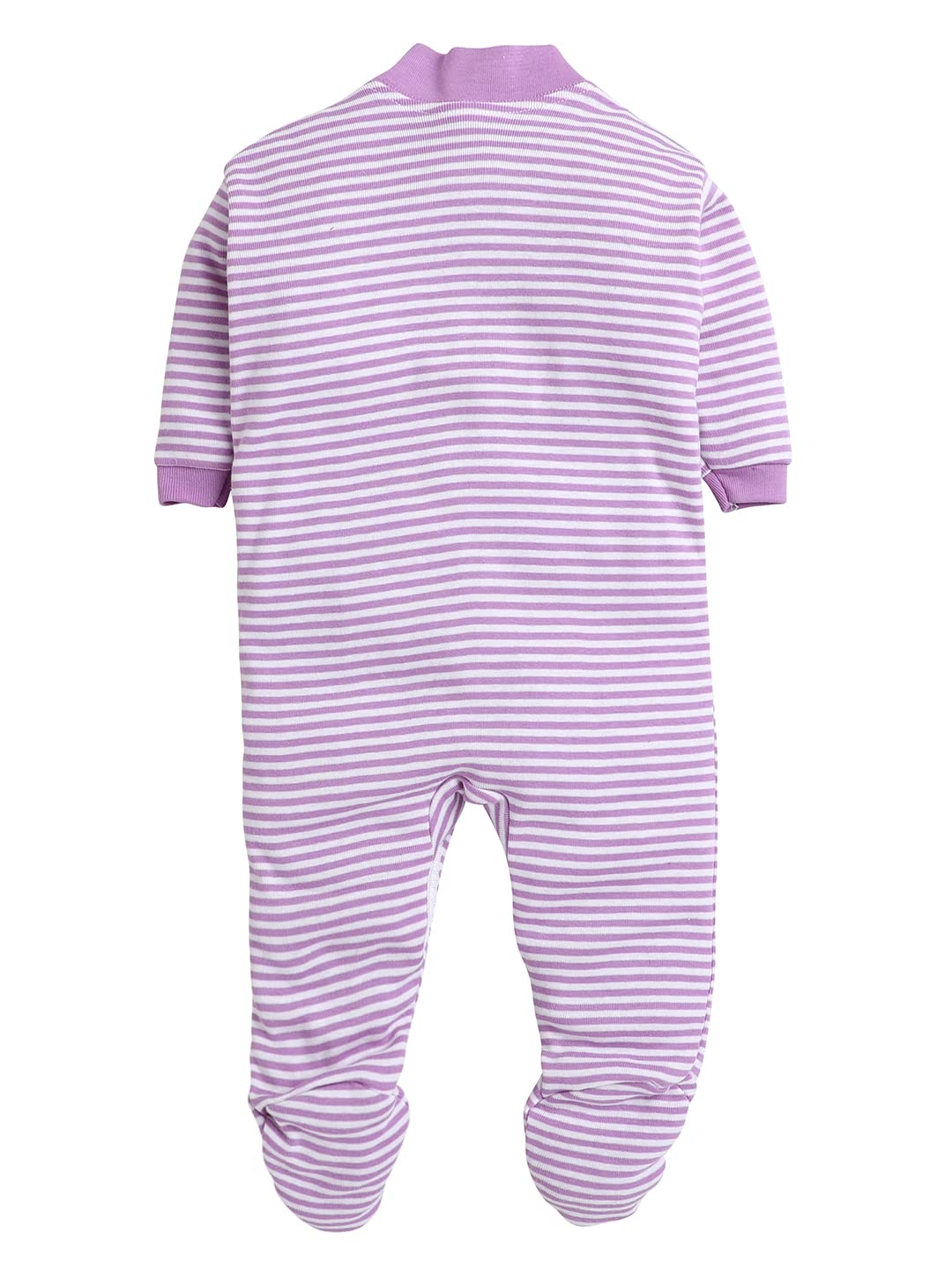 EIO 100% Cotton Rompers/Sleep Suits/Jumpsuit/Night Suits for Baby Boys & Girls, Infants, New Born Combo Pack Purple