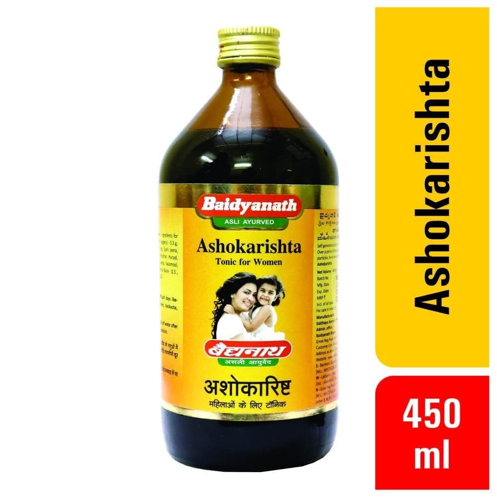 Baidyanath Asli Ayurved Ashokarishta Tonic For Women, 450ml (Pack of 2)