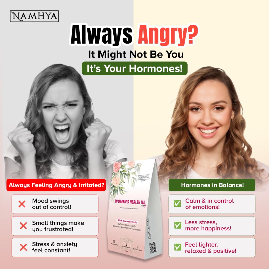 Namhya Women's Health Tea Plus | PCOS Support & Hormonal Balance |100gm Loose
