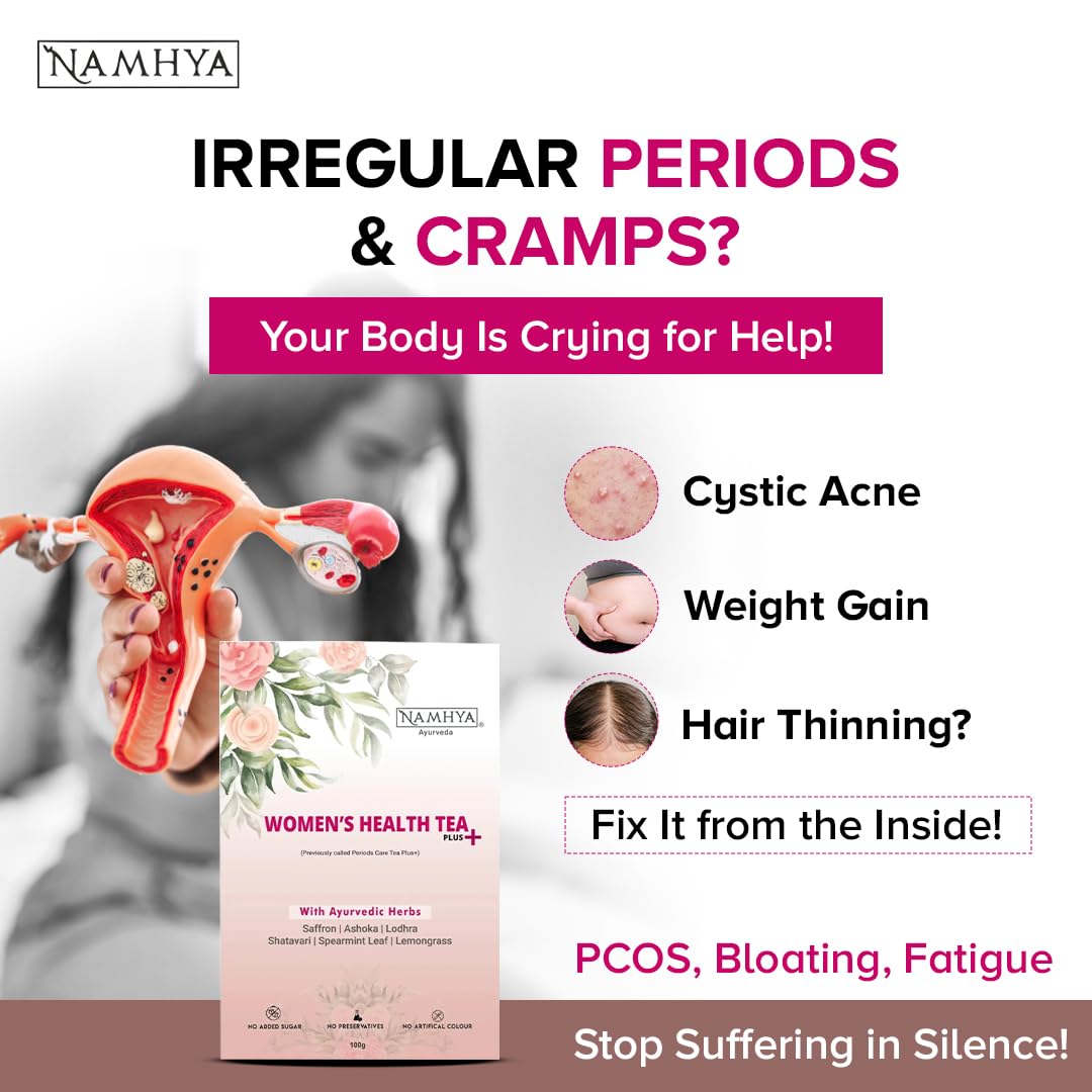 Namhya Women's Health Tea Plus | PCOS Support & Hormonal Balance |100gm Loose