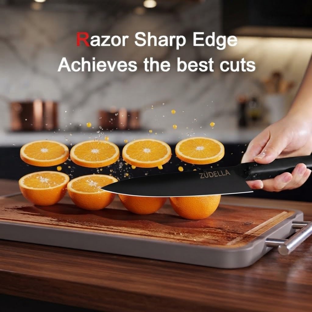 ZUDELLA Professional Kitchen Knife Set, 3-Piece