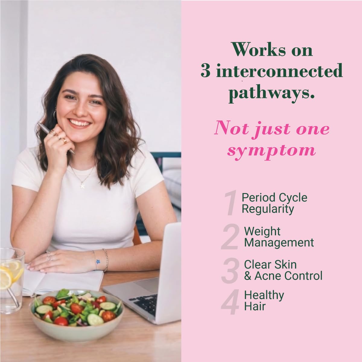 PCOS Complete™ | Myo-Inositol 2000mg, D-Chiro Inositol (40:1), NAC, CoQ10 | Hormonal Balance, Period Cycle, Skin & Hair | PCOS Supplement & PCOS Drink for Women |