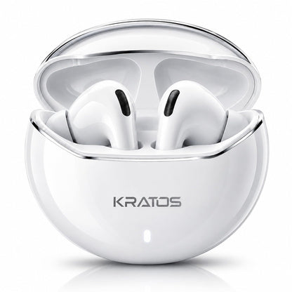 Kratos TW02 Ear Buds Wireless with 60H Playtime, Noise Isolation & Clear Calls, Bluetooth Earbuds with Voice Assistant, Ear Buds with Bluetooth V 5.3 & with Type C Fast Charging, IPX5 TWS Earphones