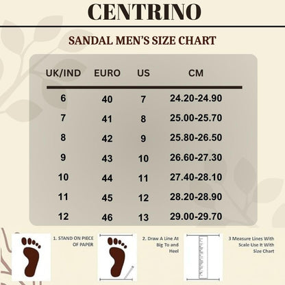 Centrino Sandals for Men |Flat Casual Sandals With Adjustable Velcro Closure For Easy Wear With Flexible Fitting And Trendy | Stylish Sandal With Unique Sole Design for Office & Travel Navy 8 UK (3263)