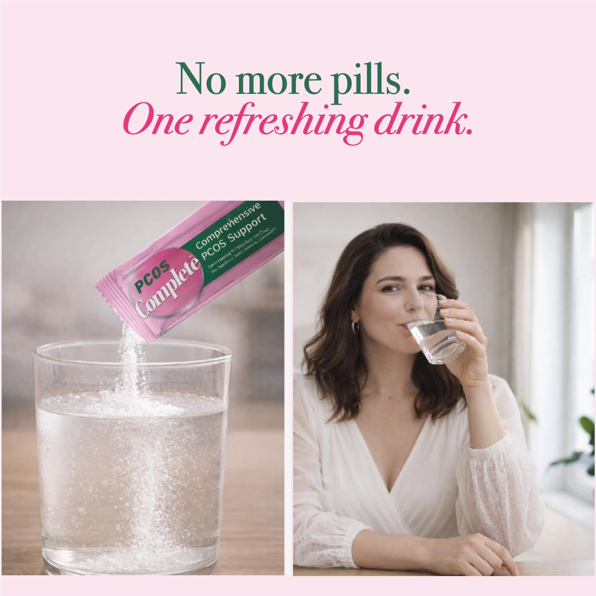 PCOS Complete™ | Myo-Inositol 2000mg, D-Chiro Inositol (40:1), NAC, CoQ10 | Hormonal Balance, Period Cycle, Skin & Hair | PCOS Supplement & PCOS Drink for Women |