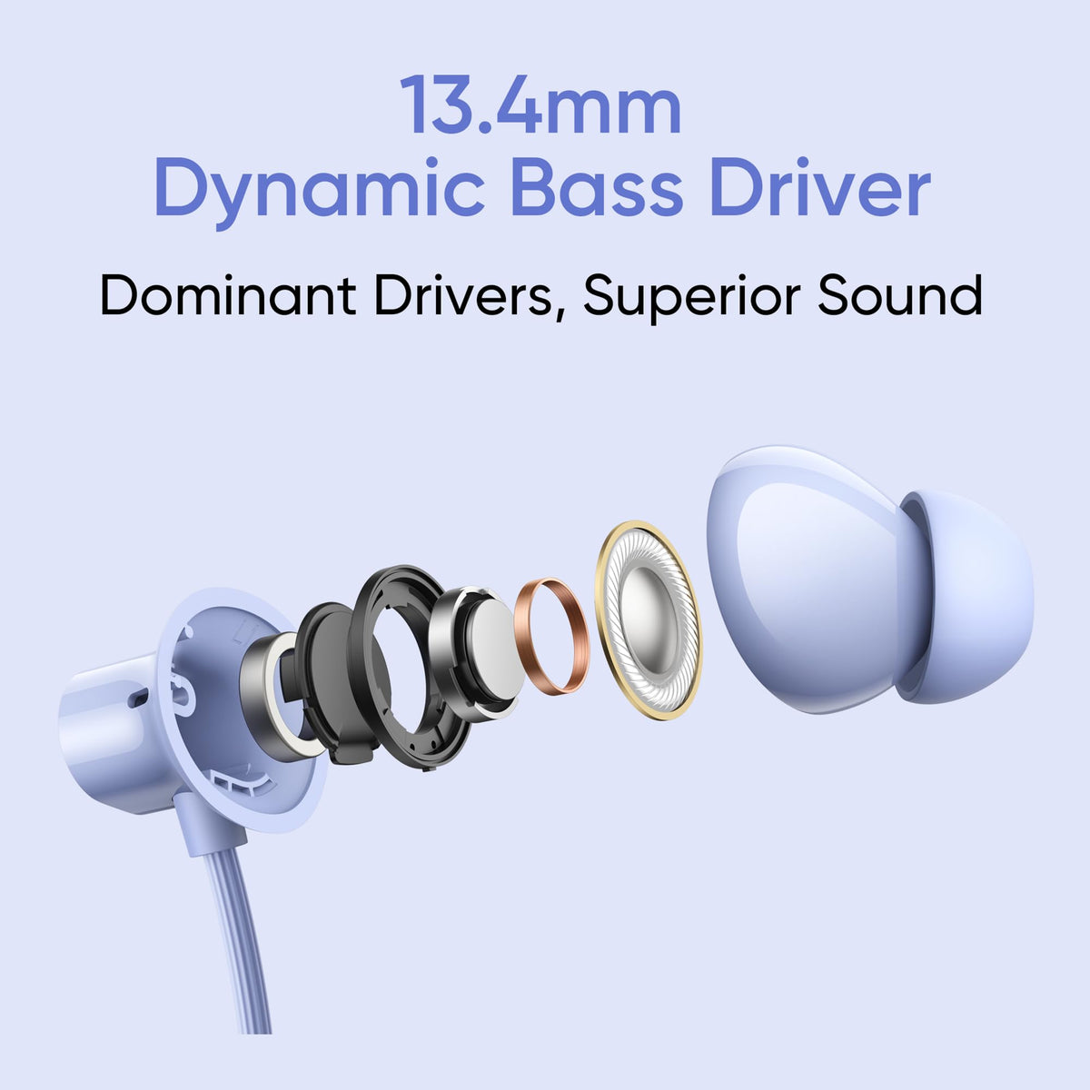 realme Buds Wireless 3 Neo in Ear Bluetooth Neckband with 13.4 Mm Dynamic Bass Boost Driver,Upto 32 Hours Playback,Fast Charge, Ai Enc,45Ms Low Latency,Ip55 Dust&Water Resistannt&Bluetooth V 5.4,Blue