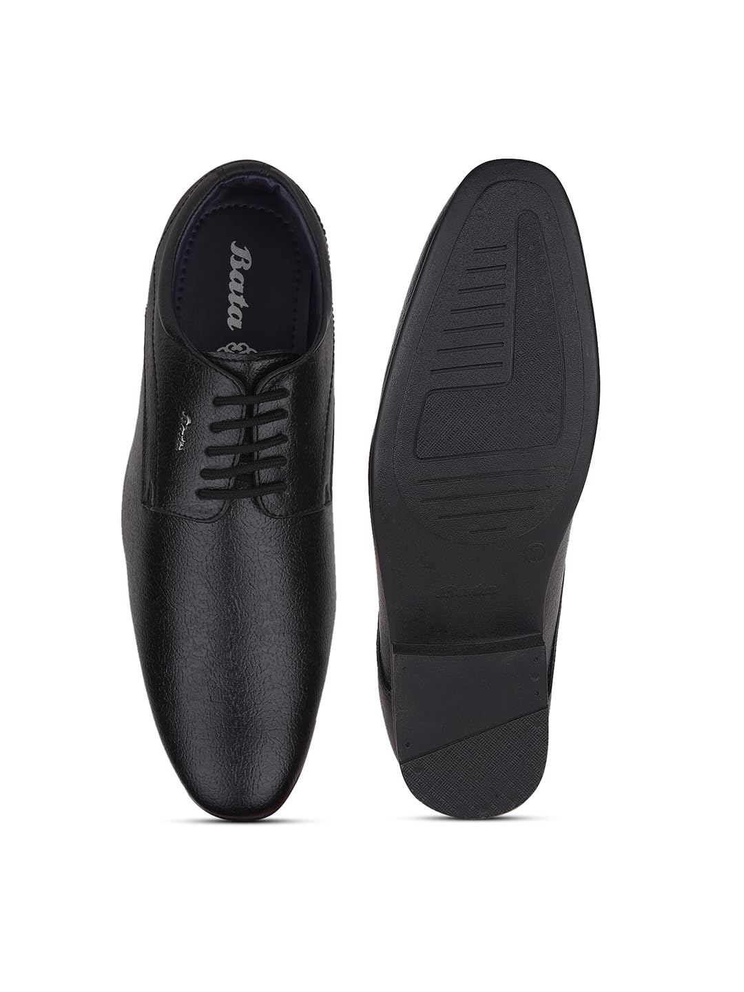 Bata Boss-Grip Men's Black Formal Shoes - 9 UK (8216133)
