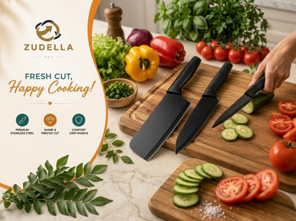 ZUDELLA Professional Kitchen Knife Set, 3-Piece