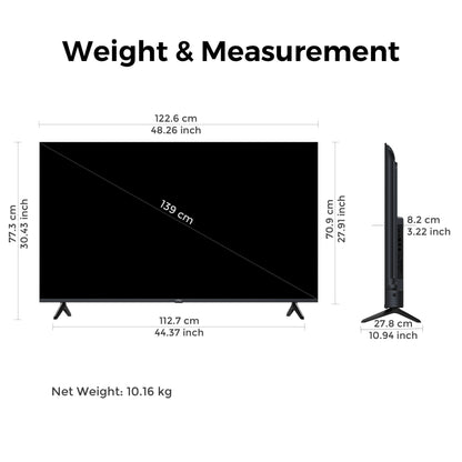 Vu California 139cm (55 inches) GloQLED Smart Google 4K TV VuGLOQLEDDV