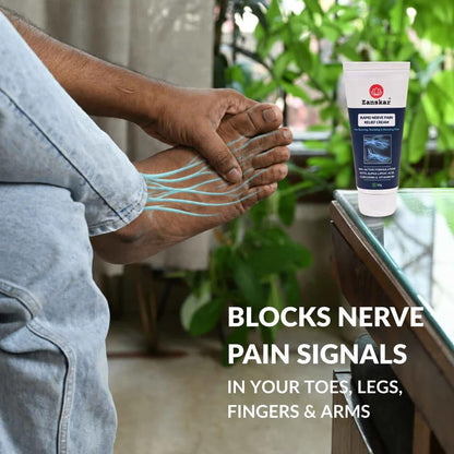 Zanskar Rapid Nerve Pain Relief Cream | Fast-Absorbing Formula for Tingling, Burning & Numbness Sensations | Soothing Support for Nerve Discomfort in Feet, Legs, Hands & Back | 50g (Pack of 1)