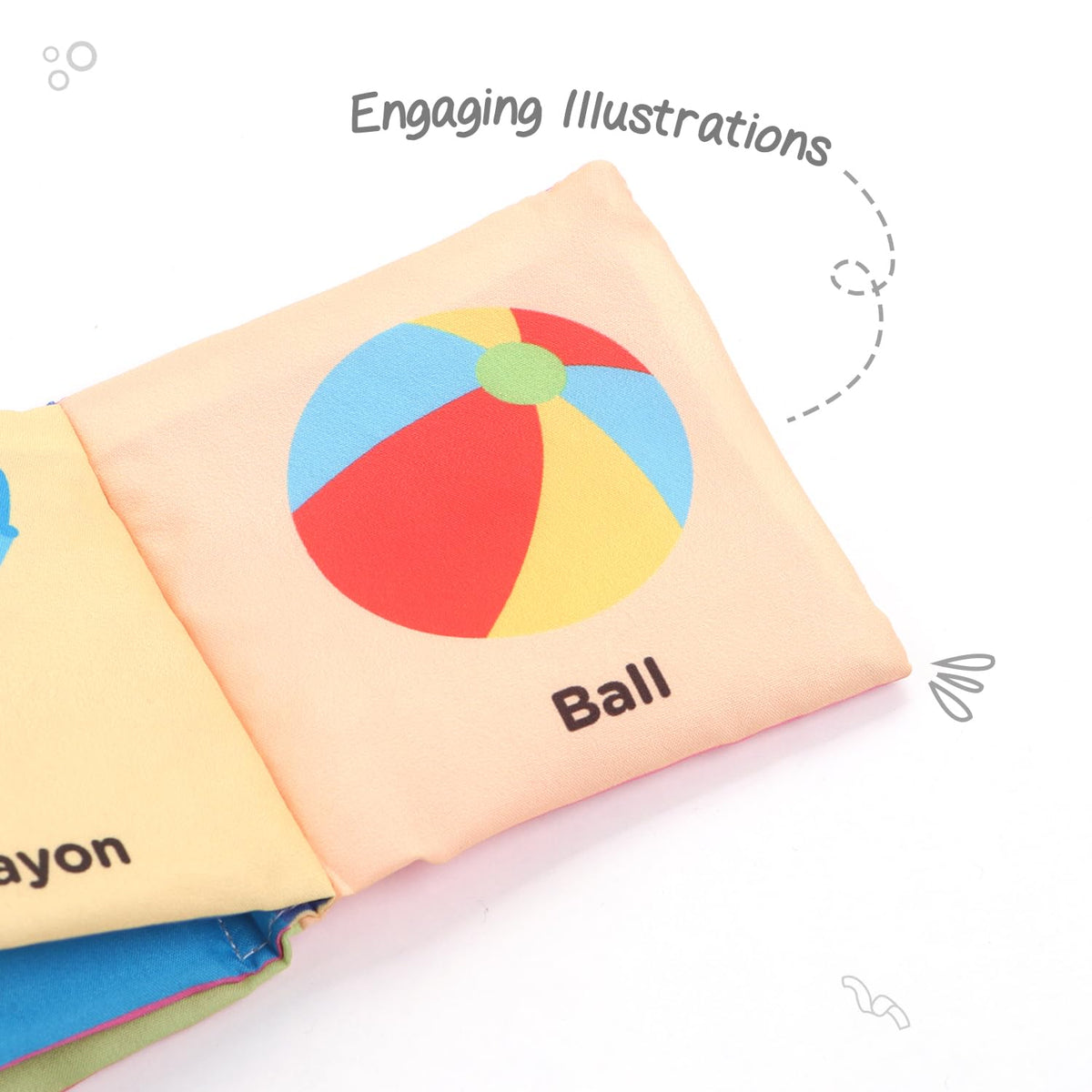 Firstcry Intellibaby 6-Book Set – Soft Sensory Cloth Books for Babies, Crinkle Sound & Washable, Early Learning Themes Animals,Fruits,Numbers,Non-Toxic & Educator Recommended,Gift for Babies 6+ Months