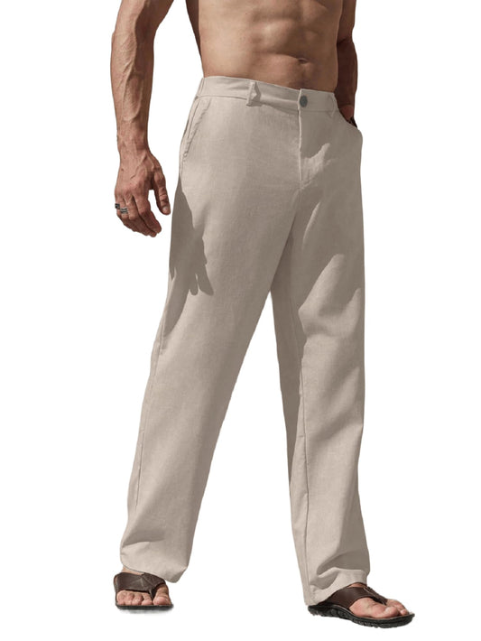 Lymio Trouser for Men | Regular Fit Casual Trouser (Trouser-38-Beige-M)