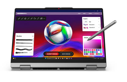 Lenovo IdeaPad 5 2-in-1 Convertible Laptop Intel Core Ultra 5 322 16GB RAM 512GB SSD 14" (35.5cm) WUXGA IPS Copilot+PC Windows 11 MS365 Basic+Office 2024 Pen 2 1Yr ADP Grey 1.54Kg 83UG000HIN