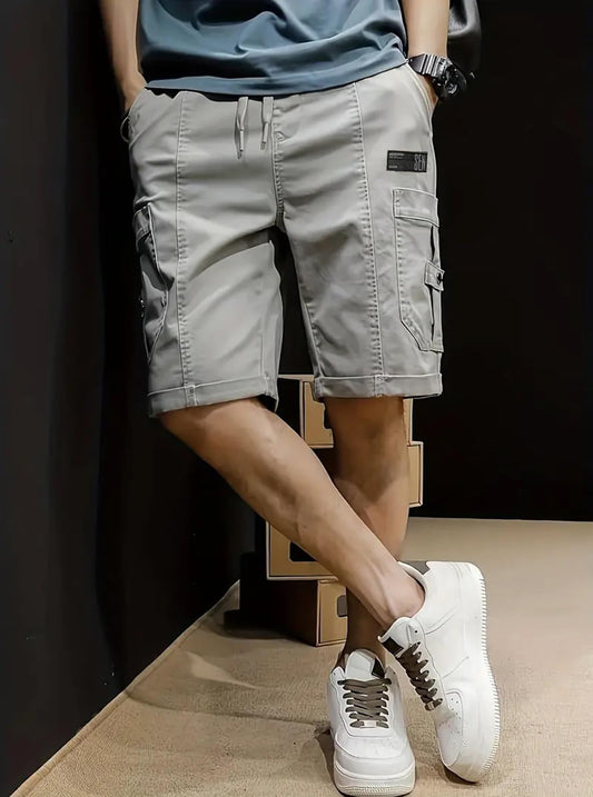 Lymio Men Shorts || Men Shorts Cotton || Men Shorts Casual (Short-11-Lightgrey-M)