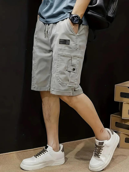 Lymio Men Shorts || Men Shorts Cotton || Men Shorts Casual (Short-11-Lightgrey-M)