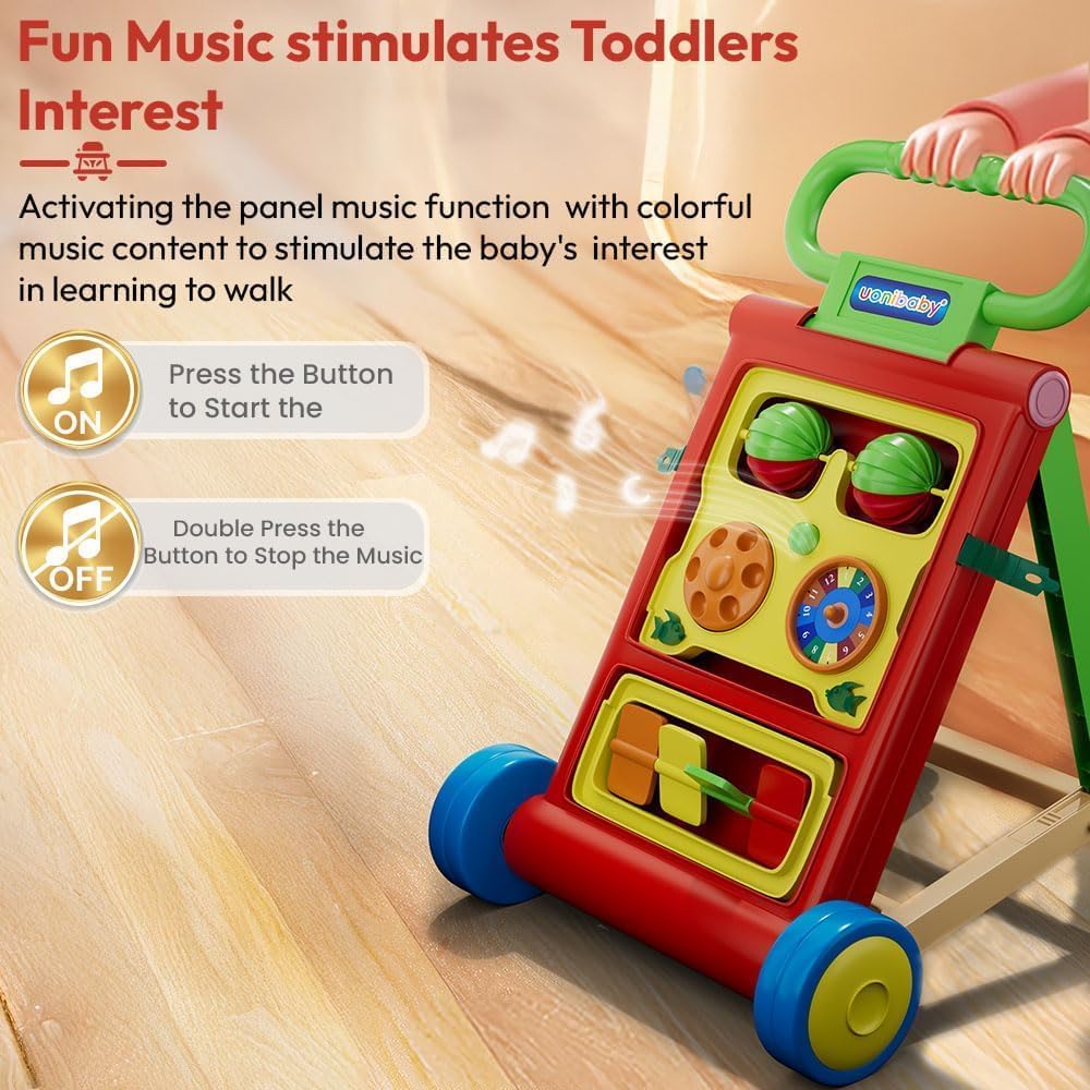 StarAndDaisy Baby Walker/Multipurpose Push Walker for 0-24 Months (Push Walker - Orange)