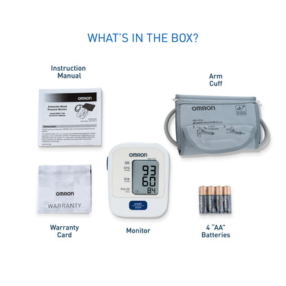 Omron HEM 7120 Fully Automatic Digital Blood Pressure Monitor With Intellisense Technology For Most Accurate Measurement - Arm Circumference (22-32Cm)