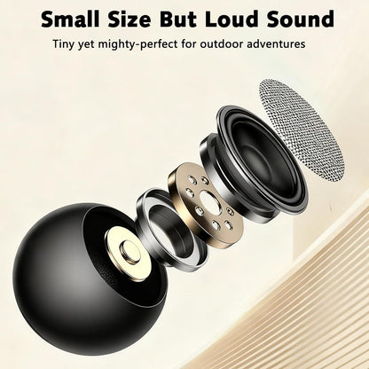 JAMPOD JBL Mini Bluetooth Speaker Ultra Wireless Speaker with Heavy Metal Electroplating | Round Mini Speaker, Power Button Controlled, Long Battery Backup & Quick Charge-Multicolor