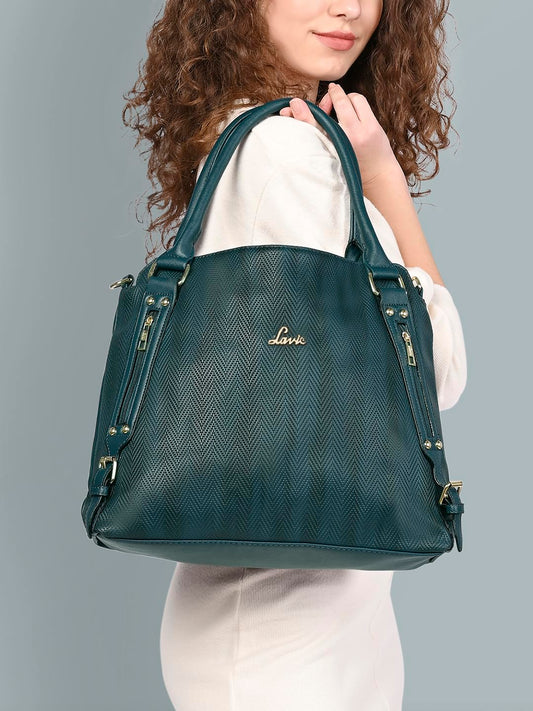 Lavie Women's Faroe Satchel Handbag for Women | Satchel Bag for Work | Ladies purse | Stylish Shoulder Bag | Gift For Women | Rakhi Gift for Sister