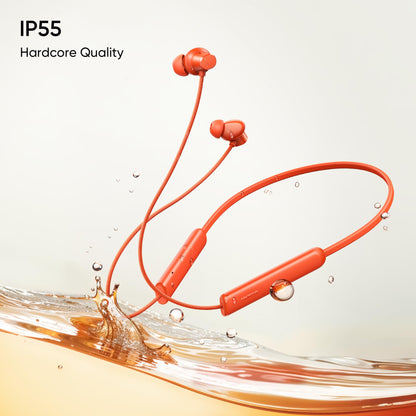 realme Buds Wireless 5 Lite in Ear Bluetooth Neckband with 12.4 mm Dynamic Bass Boost Driver,Upto 35 Hours Playback,45ms Low Latency,IP55 Dust & Water Resistant, Bluetooth V5.4 (Void Black)