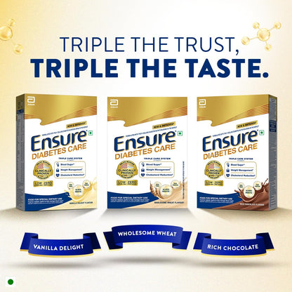 Ensure Diabetes Care Vanilla 950gm |Support Blood Sugar, Weight Management, Cholestrol Reduction |High Protein, High Fibre, 4 Myo-inositol |Zero Added Sucrose