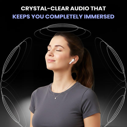 Kratos TW02 Ear Buds Wireless with 60H Playtime, Noise Isolation & Clear Calls, Bluetooth Earbuds with Voice Assistant, Ear Buds with Bluetooth V 5.3 & with Type C Fast Charging, IPX5 TWS Earphones