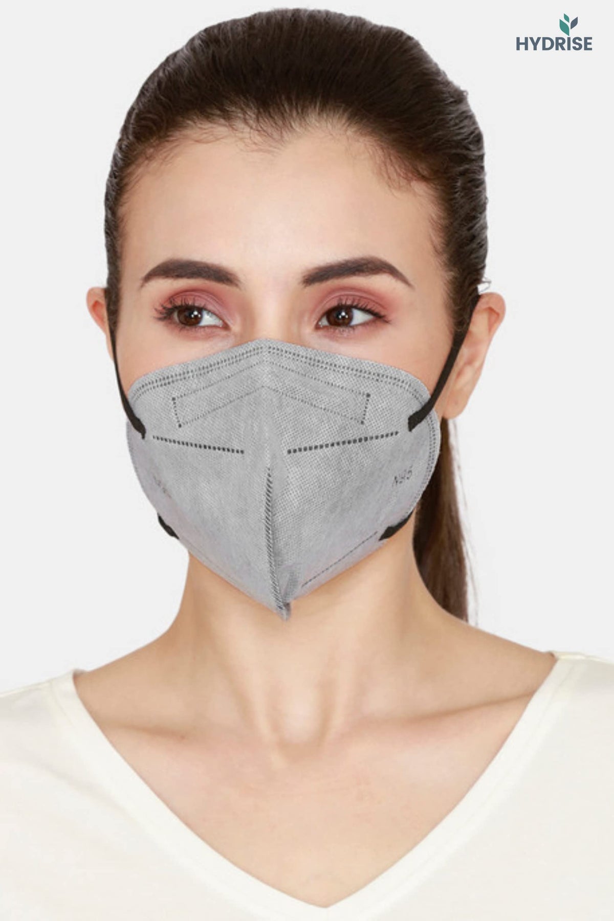 HYDRISE (Pack of 20 (Grey) Premium N95 Mask For Men and Women with Mask Adjuster - Washable - Reusable - Pollution - Protection - Advance Filtration