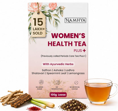 Namhya Women's Health Tea Plus | PCOS Support & Hormonal Balance |100gm Loose