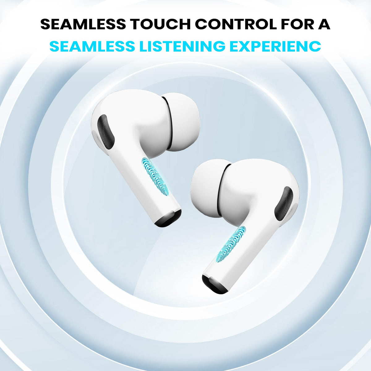 Kratos TW02 Ear Buds Wireless with 60H Playtime, Noise Isolation & Clear Calls, Bluetooth Earbuds with Voice Assistant, Ear Buds with Bluetooth V 5.3 & with Type C Fast Charging, IPX5 TWS Earphones