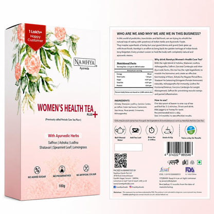 Namhya Women's Health Tea Plus | PCOS Support & Hormonal Balance |100gm Loose