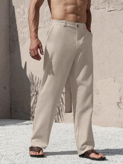 Lymio Trouser for Men | Regular Fit Casual Trouser (Trouser-38-Beige-M)