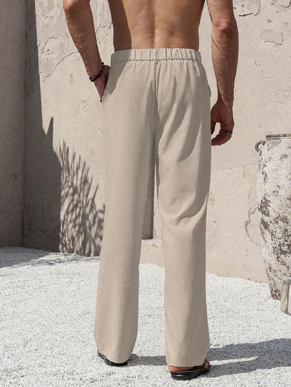 Lymio Trouser for Men | Regular Fit Casual Trouser (Trouser-38-Beige-M)