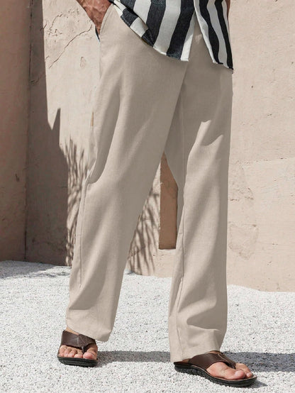 Lymio Trouser for Men | Regular Fit Casual Trouser (Trouser-38-Beige-M)