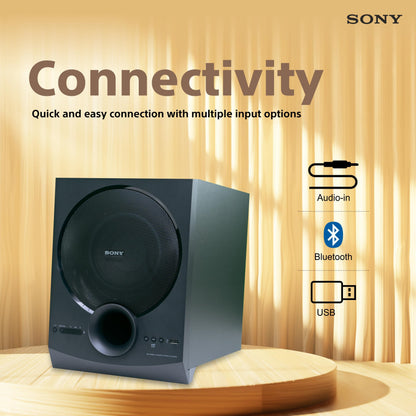 Sony SA-D40M2 All in One 4.1ch Home Theatre System with 100W Power Output and Powerful Subwoofer – Black (Model no.YY2090C)