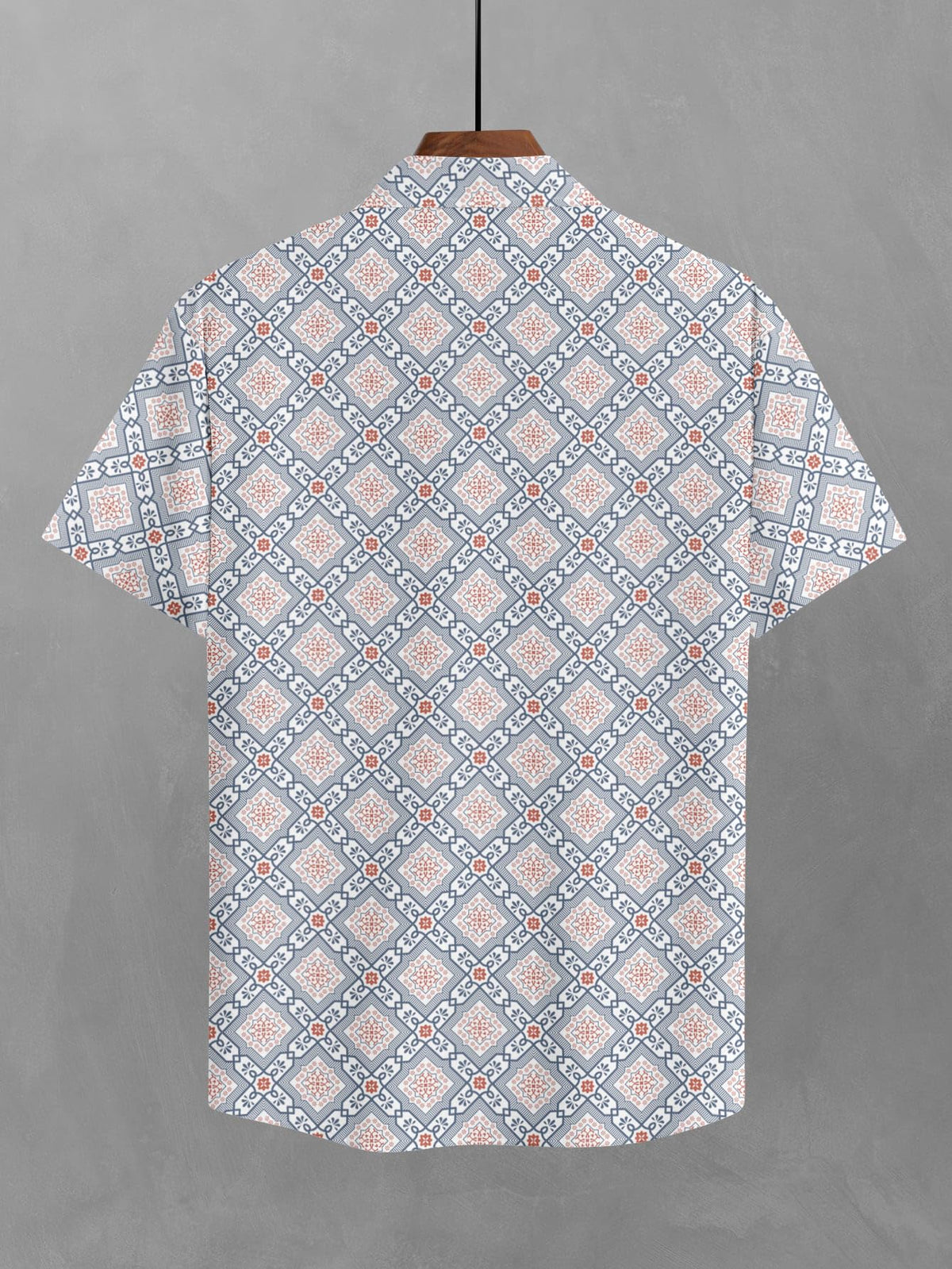 BULLMER Cotton Trendy Regular Fit Printed Causal Shirt for Men - Pack of 1 Blue4 Small