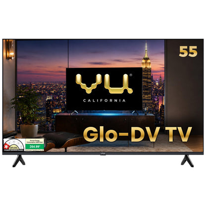 Vu California 139cm (55 inches) GloQLED Smart Google 4K TV VuGLOQLEDDV