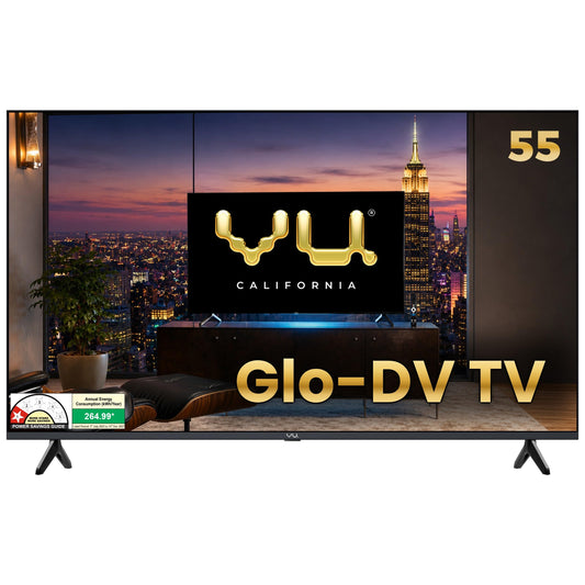 Vu California 139cm (55 inches) GloQLED Smart Google 4K TV VuGLOQLEDDV