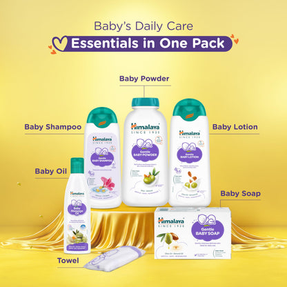 Himalaya Baby Golden Gift Pack | Chance to Win a Gold Voucher Worth ₹1 Lakh | No 1 Dr Recommended Brand | Complete Baby Care Kit |Safe for Newborns