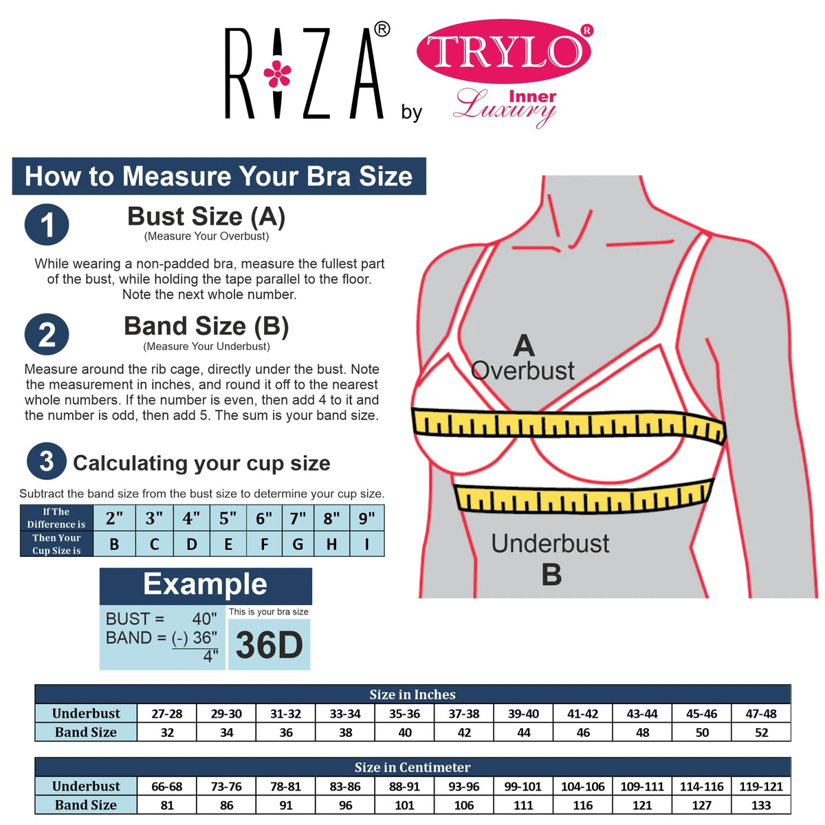 TRYLO T-FIT BRA-36-MINK-D-CUP